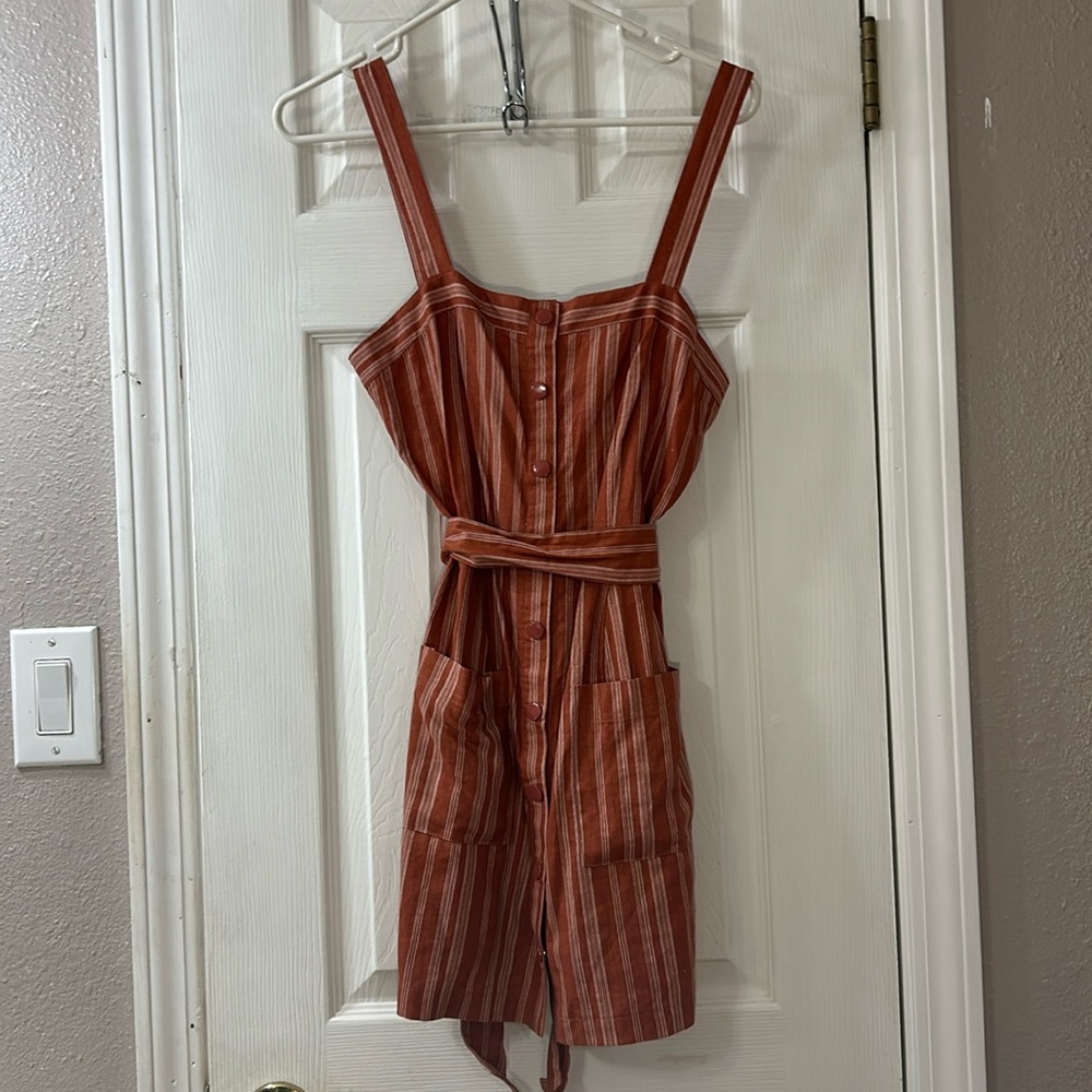 Forever 21 Small mini dress, strap, button up, with pockets